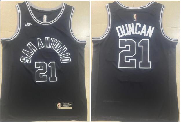 Men's San Antonio Spurs #21 Tim Duncan Stitched basketball Jersey