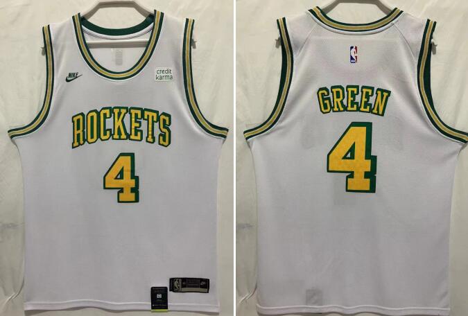 MEN'S HOUSTON ROCKETS  JALEN GREEN STITCHED JERSEY