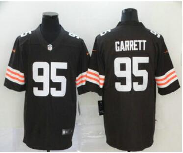 Men's Cleveland Browns #95 Myles Garrett Brown 2020 NEW Vapor Untouchable Stitched NFL Nike Limited Jersey