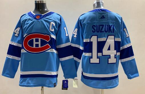 Men's Montreal Canadiens #14 Nick Suzuki  Stitched Jersey