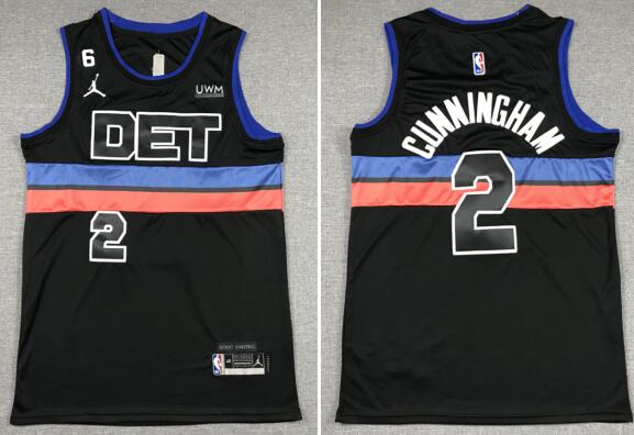 Nike Detroit Pistons Cade Cunningham #2 2022/23 Stitched Jersey