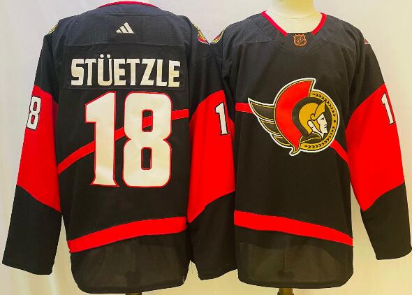 Men's Ottawa Senators 18 Tim Stutzle Black Special Edition 2.0 Premier Player Jersey