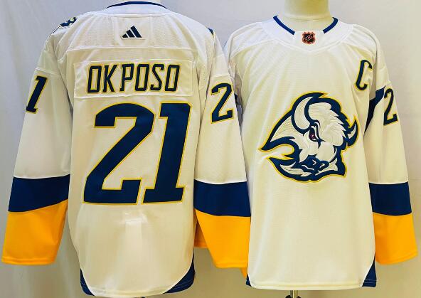 Men's Fanatics Branded Kyle Okposo white Buffalo Sabres   Jersey