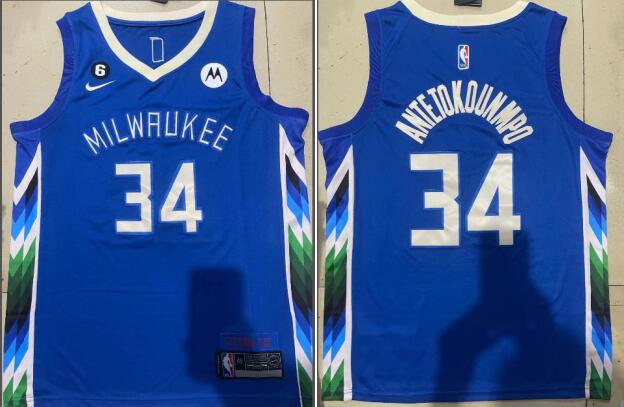 Men's Milwaukee Bucks #34 Giannis Antetokounmpo  Stitched Basketball Jersey