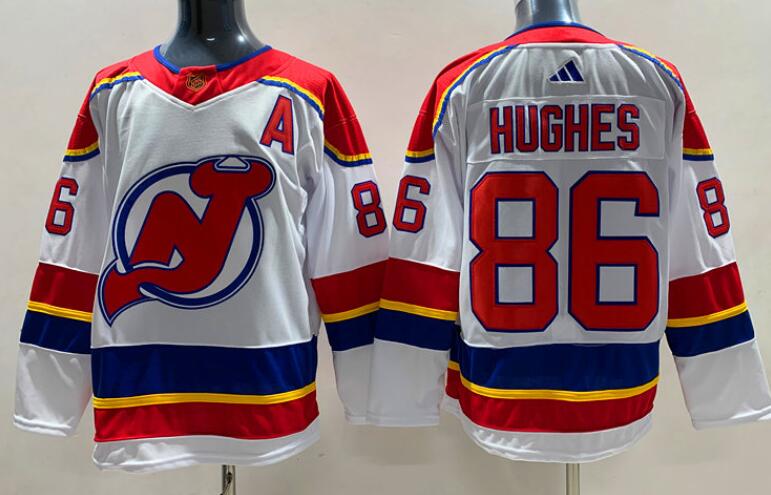 Devils #86 Jack Hughes Men Stitched Hockey Jersey