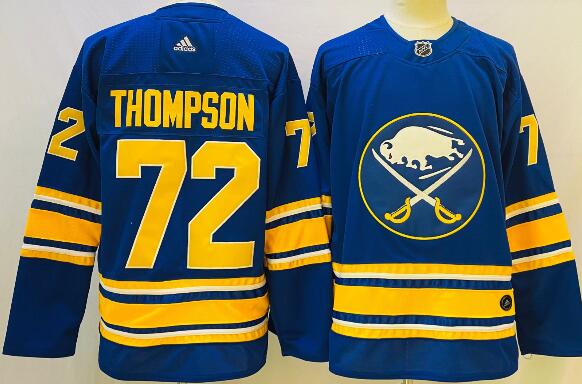 Men's Fanatics Branded Tage Thompson Royal Buffalo Sabres stitched Jersey