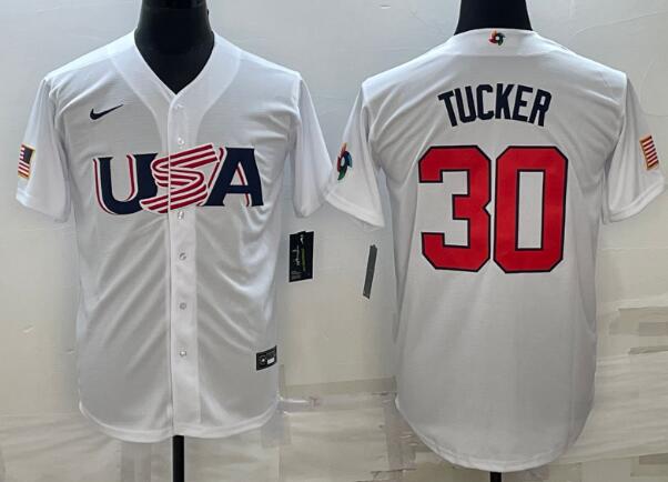 Kyle Tucker USA Baseball Nike 2023 World Baseball Classic Replica Player Jersey - White