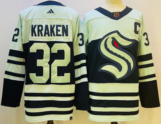 Men's Seattle Kraken #32 stitched jersey