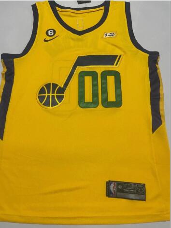 Men's Utah Jazz #00 Jordan Clarkson Navy Icon Edition With No.6 Patch Swingman Stitched Jersey