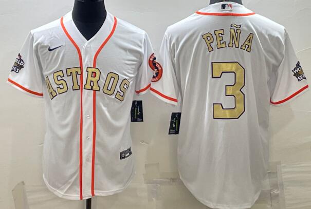 Men's Houston Astros #3 Jeremy Pena  Stitched Jersey