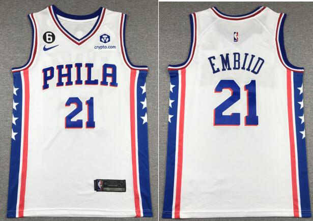 Men's Philadelphia 76ers Joel Embiid Nike stitched Jersey new