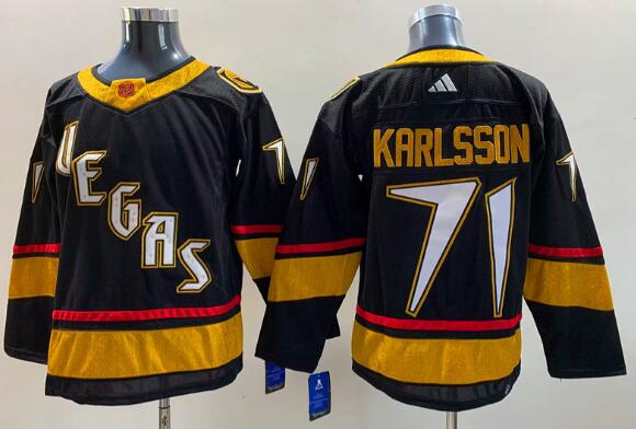 Men's William Karlsson Vegas Golden Knights   2022-23 Reverse Retro Adidas stitched Jersey