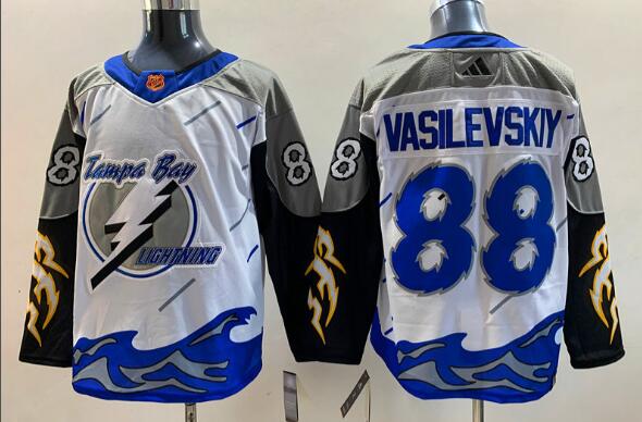 Men's Tampa Bay Lightning Andrei Vasilevskiy stitched Jersey