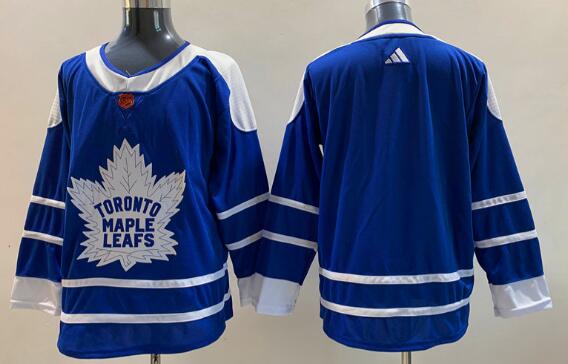 Men's Toronto Maple Leafs Blank Blue 2022 Reverse Retro Stitched Jersey