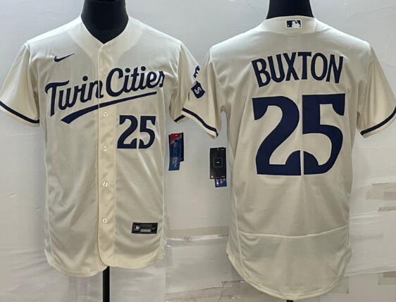 Nike Minnesota Twins Byron Buxton #25 2023 Stitched Jersey