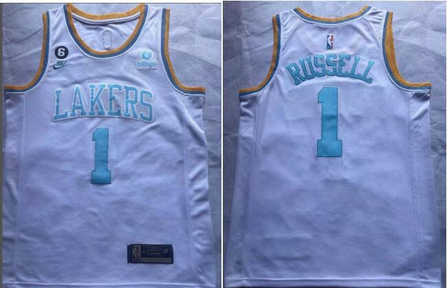 Los Angeles Lakers Russell  #1 2022-23 Stitched Jersey