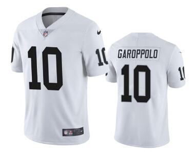 Men's Las Vegas Raiders #10 Jimmy Garoppolo White Vapor Untouchable Stitched Football Jersey