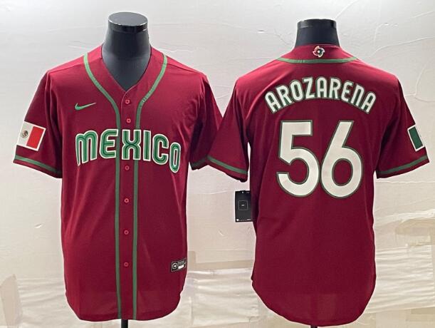Randy Arozarena Men's 2023 World Baseball stitched Jersey