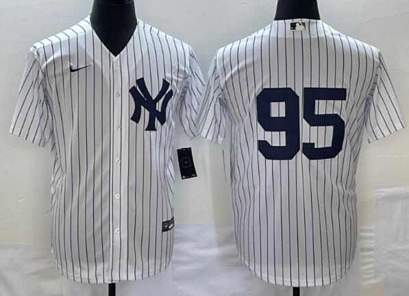 Men's New York Yankees #95 Oswaldo Cabrera Nike White stitched Jersey
