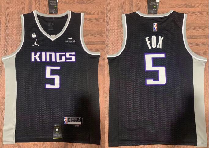 Mens Sacramento Kings De'Aaron Fox 5 Stitched Jersey