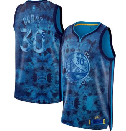 Men's Golden State Warriors Stephen Curry Nike Blue Select Series Stitched Jersey