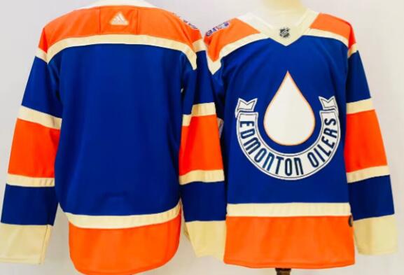 Men's  Blank HERITAGE CLASSIC EDMONTON OILERS 2023 ADIDAS PRIMEGREEN JERSEY