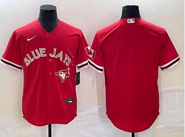Men's Toronto Blue Jays red blank stitched jersey
