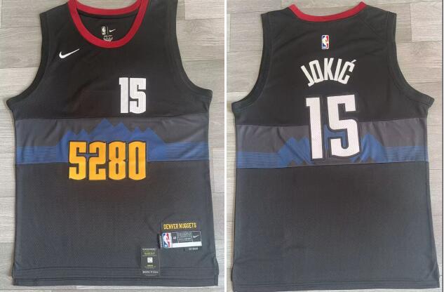 men's Denver Nuggets Nikola Jokic Nike Black 2023/24 Swingman Jersey - City Edition
