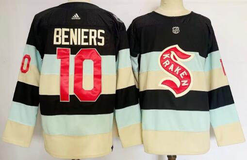 NHL Men's 2023-2024 Winter Classic Seattle Kraken Matty Beniers #10 Replica Jersey