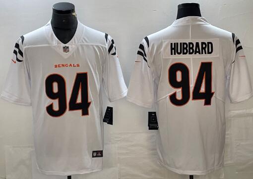 Men's Cincinnati Bengals #94 Sam Hubbard Limited White 2022 Super Bowl LVI Bound Vapor Jersey