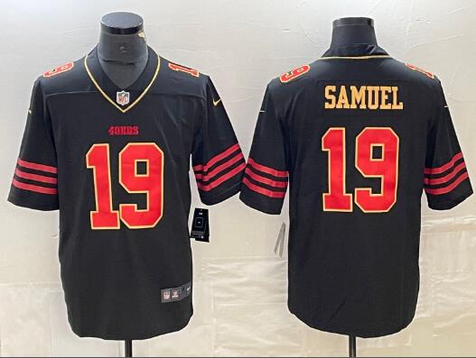 Men's San Francisco 49ers #19 Deebo Samuel Gold Fashion Vapor Limited Stitched Jersey