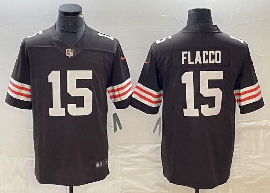 Men's Cleveland Browns Joe Flacco Nike Brown stitched Jersey