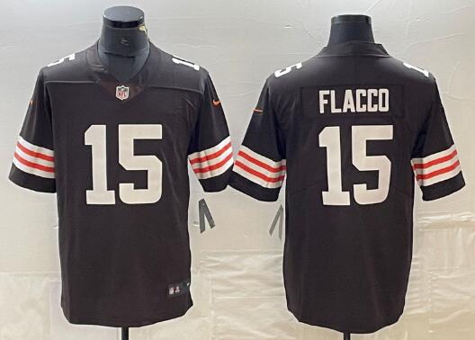 Men's Cleveland Browns Joe Flacco Nike Brown stitched Jersey