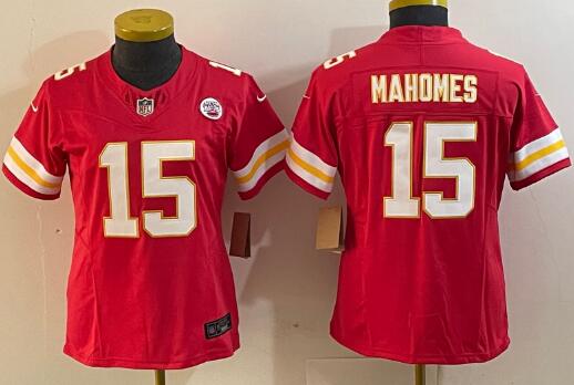 women's Kansas City Chiefs #15 Patrick Mahomes stitched jersey
