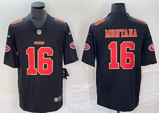 Men's San Francisco 49ers Joe Montana  stitched Jersey