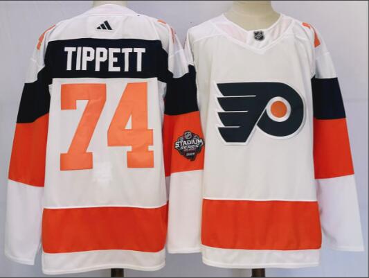 Men's Philadelphia Flyers Owen Tippett adidas White 2024 NHL Stadium Series Primegreen  Player Jersey