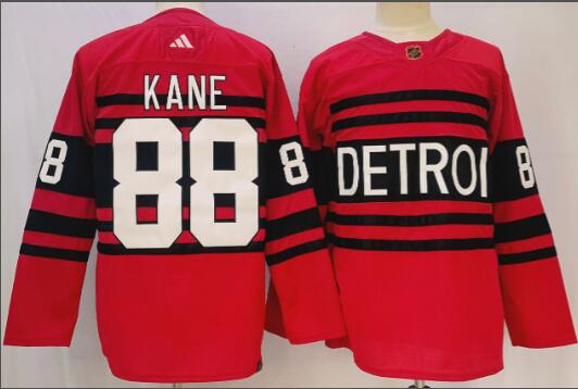 Patrick Kane 88 Detroit Red Wings Red  Men Jersey