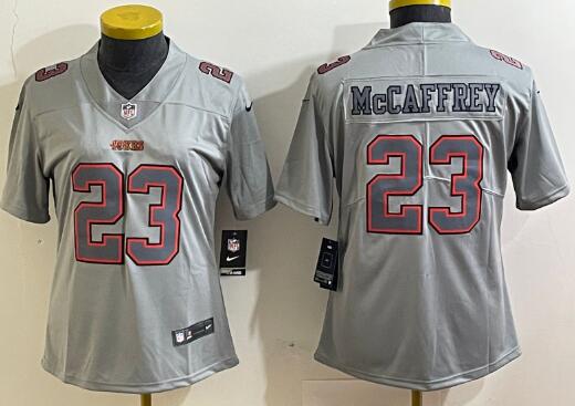 women  San Francisco 49ers #23 Christian McCaffrey jersey