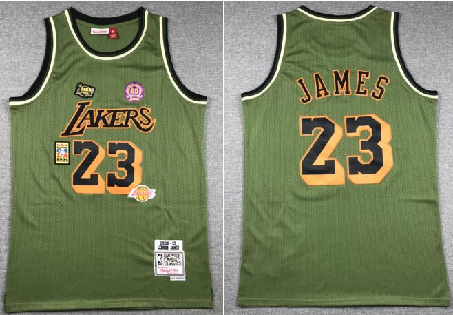 Men's   #23 Lebron James  Green Jersey