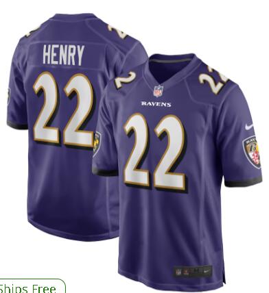Nike Derrick Henry Baltimore Raven stitched jersey