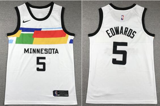 Men's Minnesota Timberwolves Anthony Edwards stitched Jersey