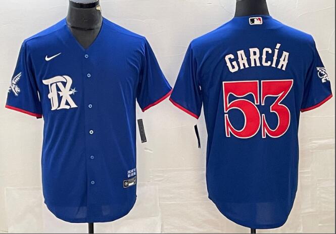 Men's Texas Rangers Adolis Garcia Nike Stitched Jersey
