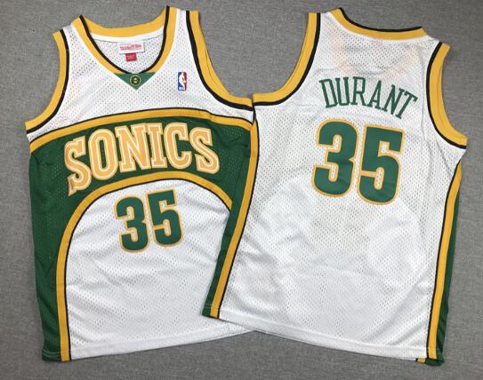 Kids Kevin Durant Seattle Supersonics stitched jersey