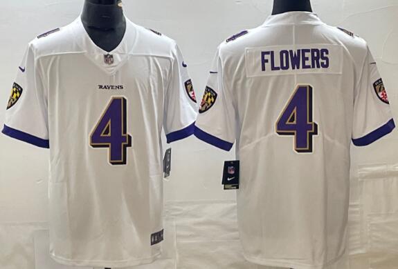 Men's Nike Zay Flowers  Baltimore Ravens stitched Jersey