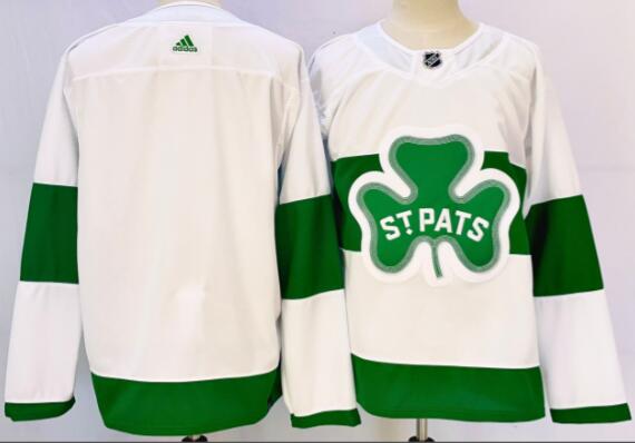 Men's Toronto Maple Leafs  White St Patricks Authentic Jersey