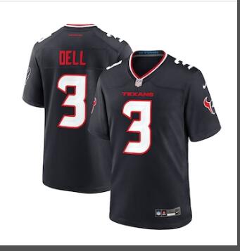 men's Nike Tank Dell Navy Houston Texans stitched jersey