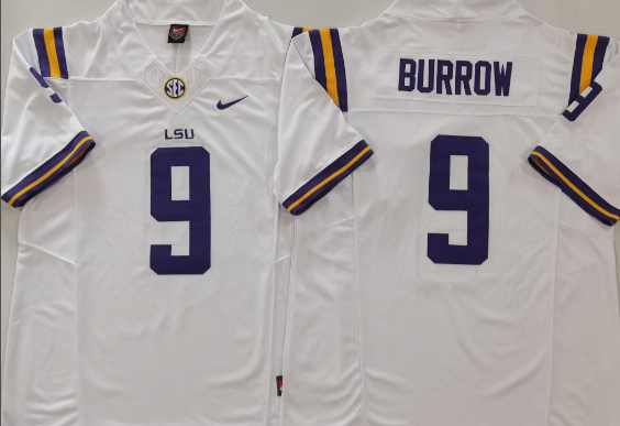 Men's Joe Burrow LSU Tigers College Football Jersey