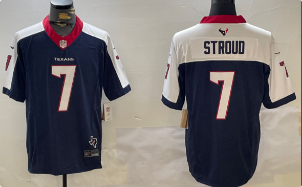 Men's Houston Texans #7 CJ Stroud   Limited Stitched Jersey