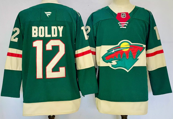 Matt Boldy Men's Fanatics Green Minnesota Wild Home Premium Jersey
