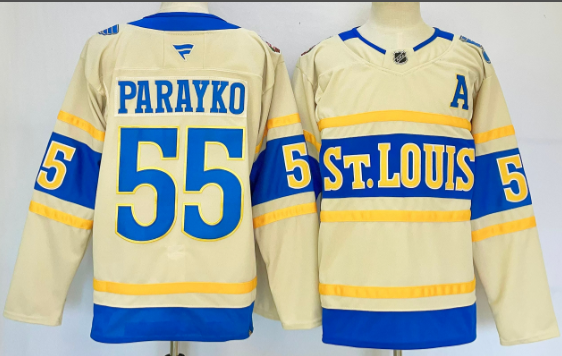 Men's Fanatics Colton Parayko St. Louis Blues 2025 NHL Winter Classic Premium Player Jersey